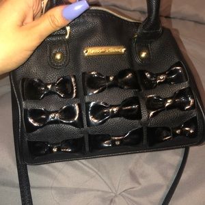 Black bow purse